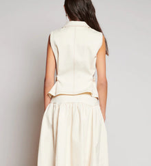Ghospell Quincy Drill Top - Ivory