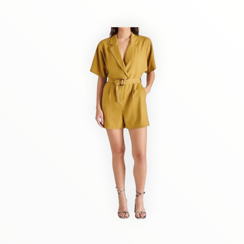 Steve Madden Honor Romper - Green Moss