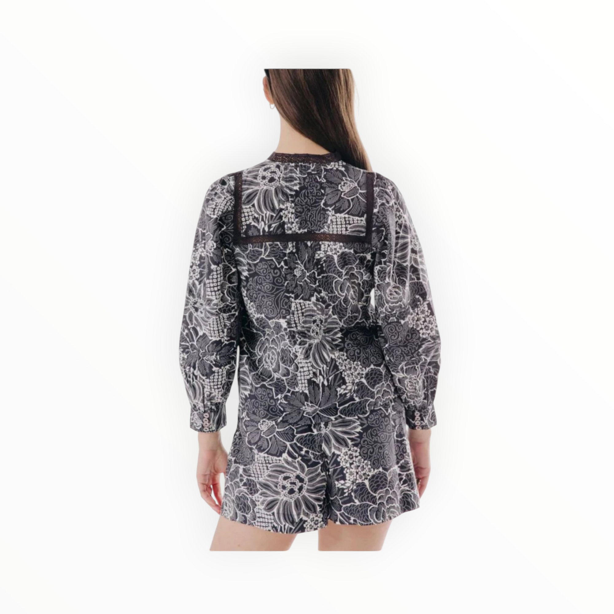 Love The Label Pearl Top - Posada Floral Print