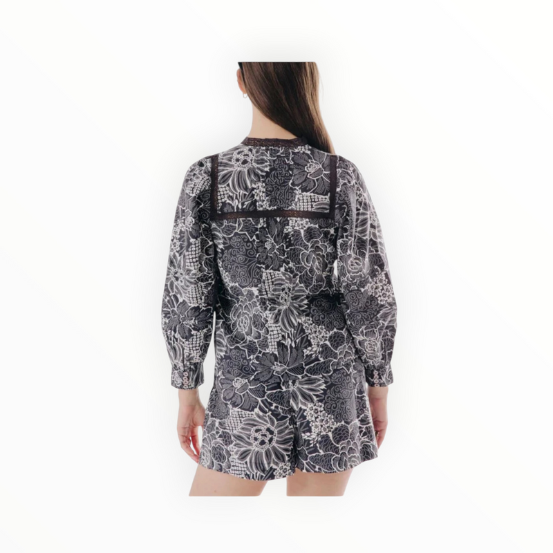 Love The Label Pearl Top - Posada Floral Print