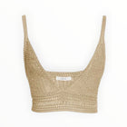 Vince Crocheted Crop Top - Natural