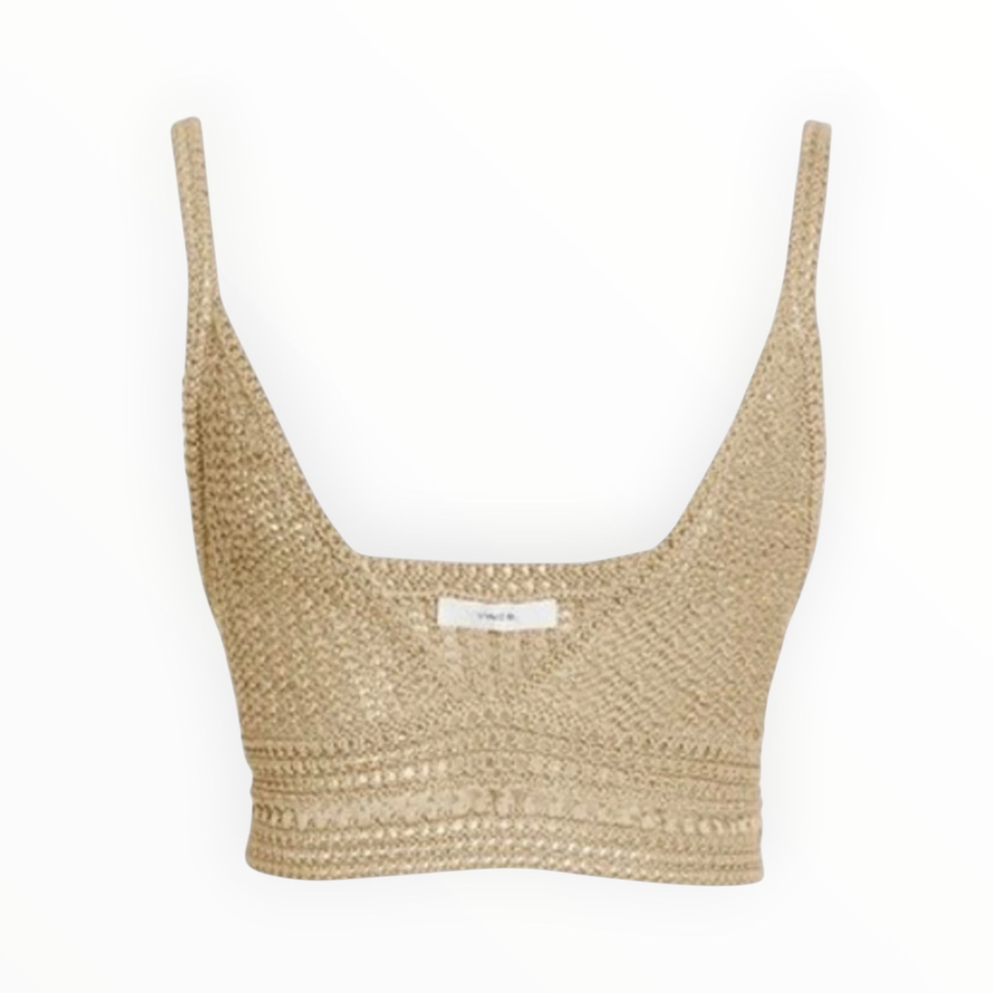 Vince Crocheted Crop Top - Natural