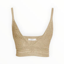 Vince Crocheted Crop Top - Natural