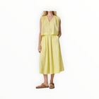 LILLA|P Smocked Shoulder V-Neck - Lemon