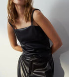 Melissa Nepton Elly Faux Leather Tank - Black