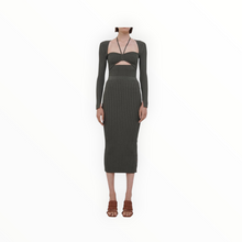 SIMKHAI Alexia Marled Sweetheart Top - Olivine