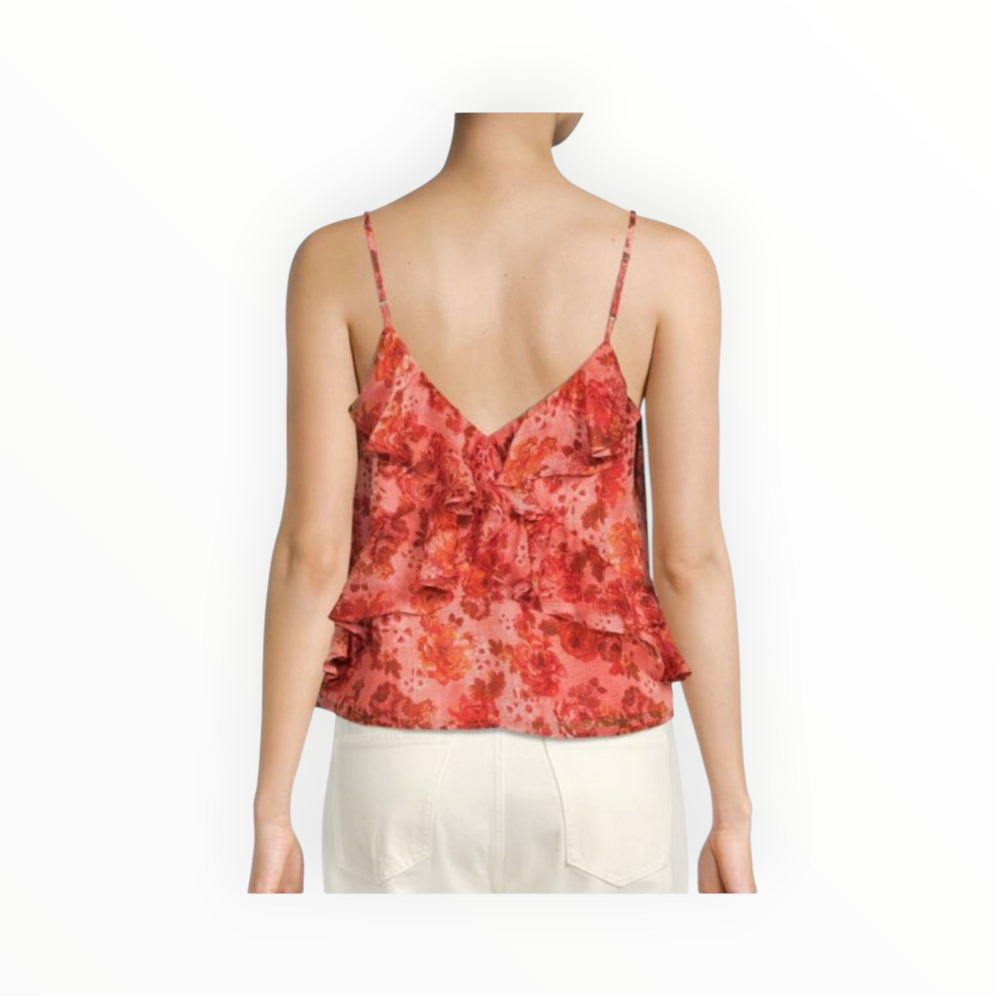 Cami NYC Eberly Floral Ruffle Silk Top