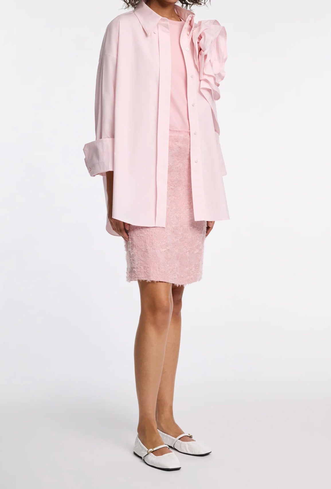 Dorothee Schumacher Sequin Statement Skirt - Milky Rose