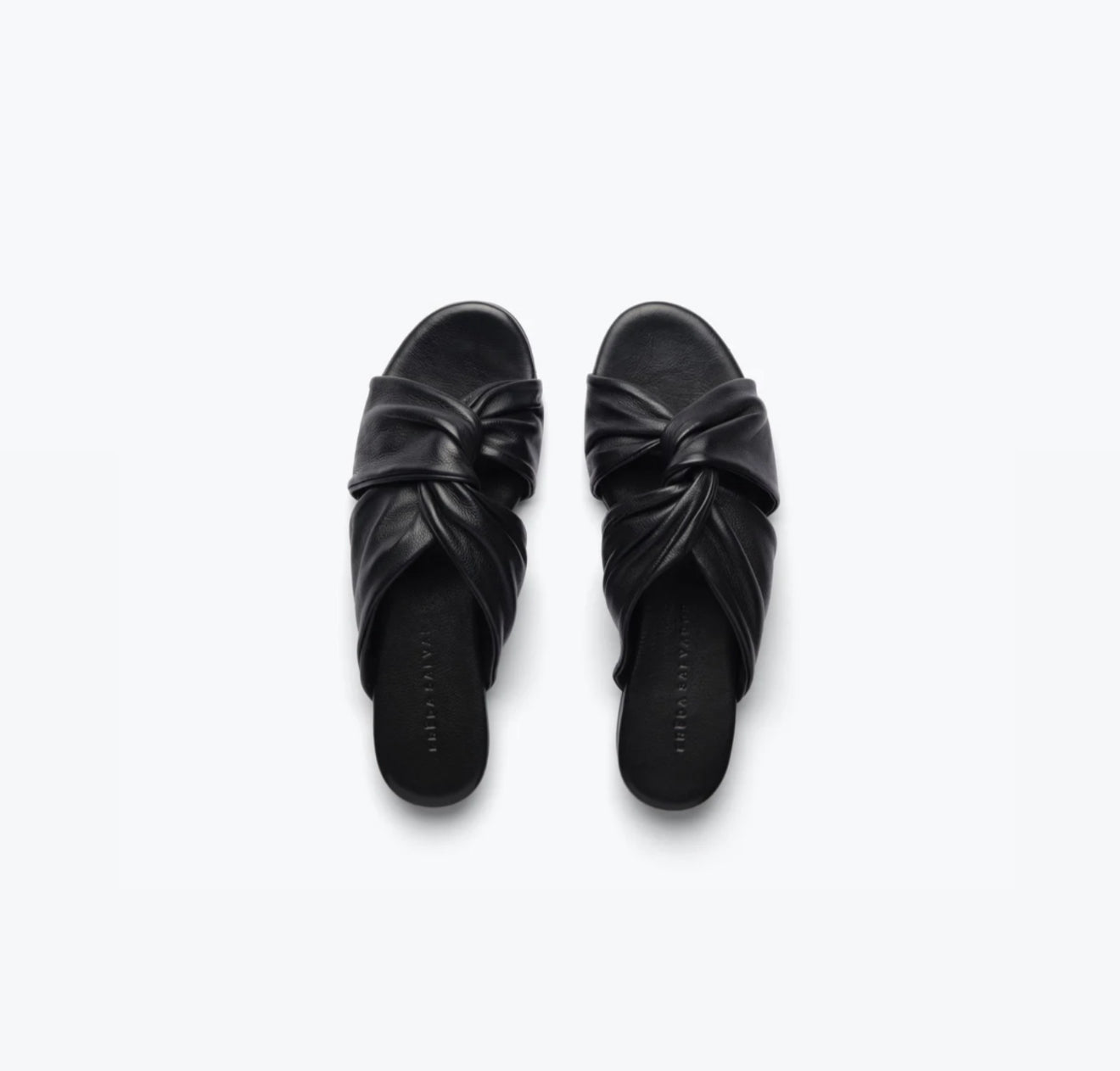 Frēda Salvador Carlota Twist Sandal - Black Calf