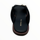 ALL BLACK Little Belt Sandal - Black