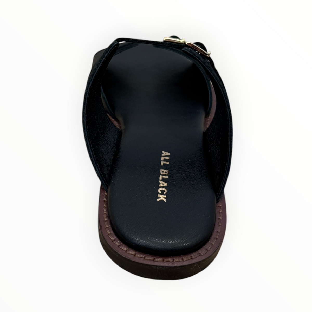 ALL BLACK Little Belt Sandal - Black