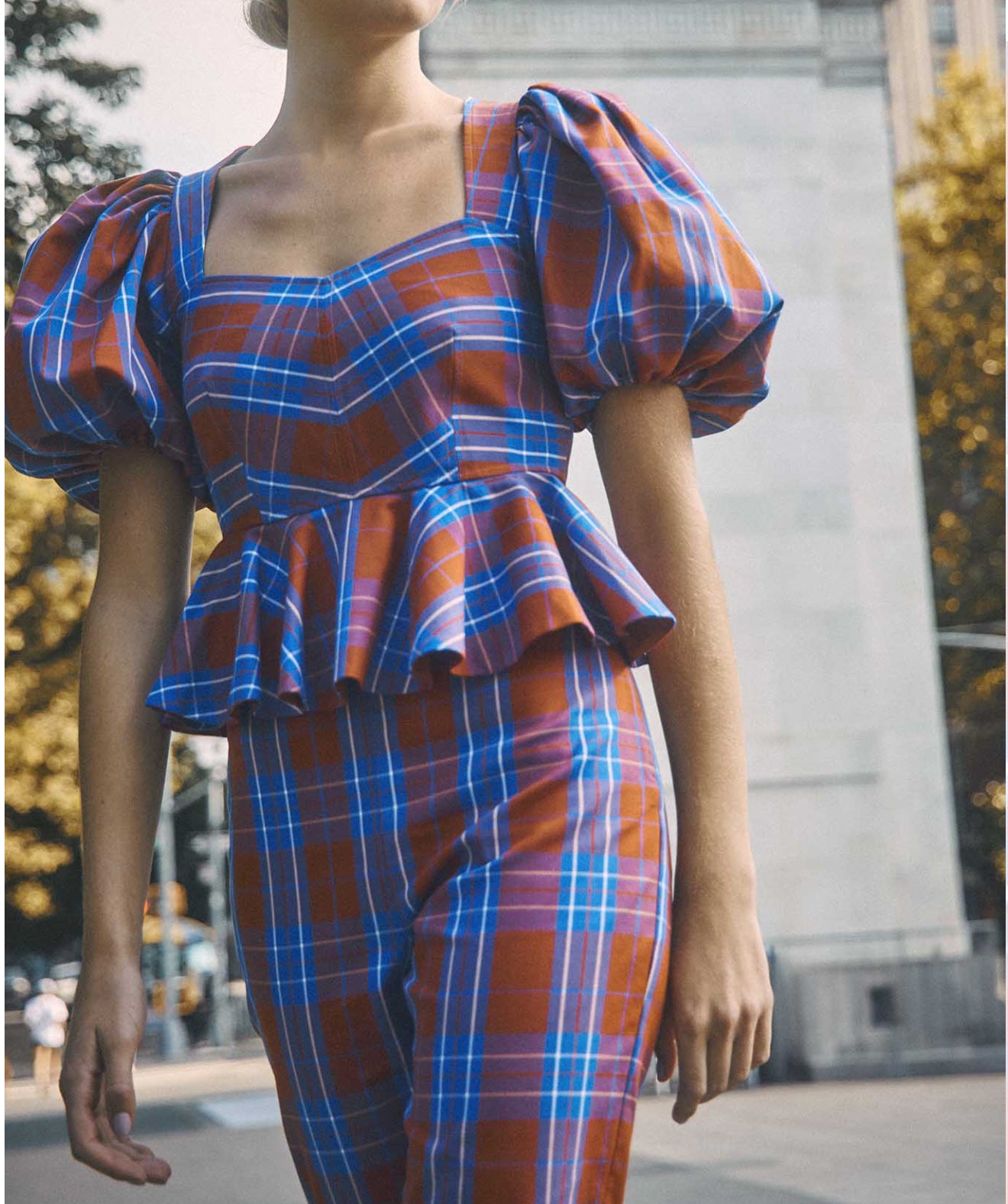 Hunter Bell Kaia Top - Stretch Plaid