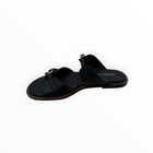ALL BLACK Little Belt Sandal - Black