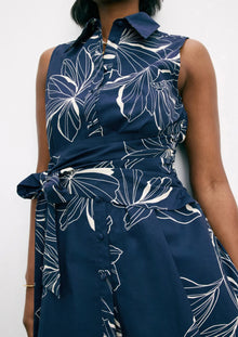 Hutch Biltmore Dress - Navy Block Print