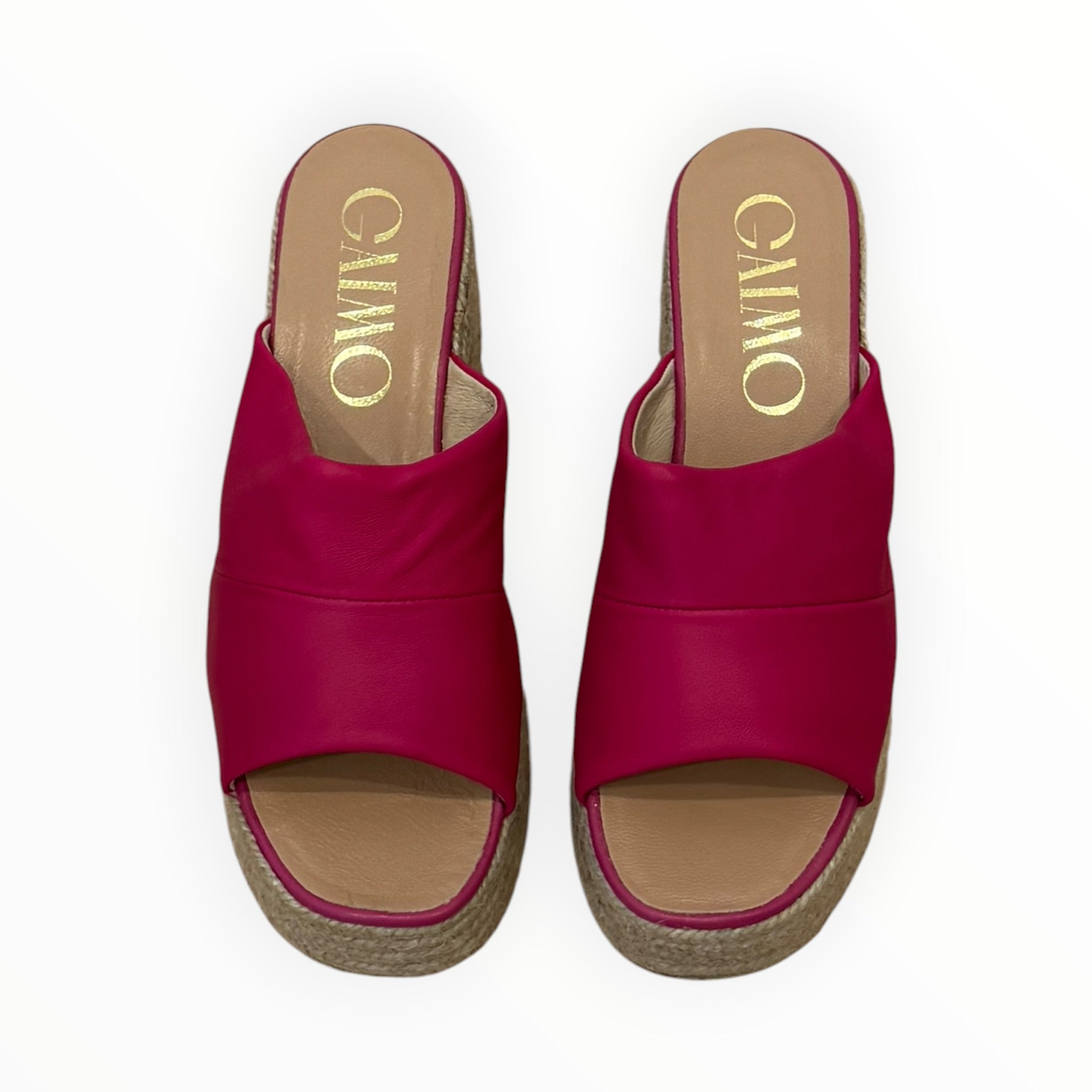 Gaimo Kala Jute Wide Heeled Leather Clogs - Kenzo
