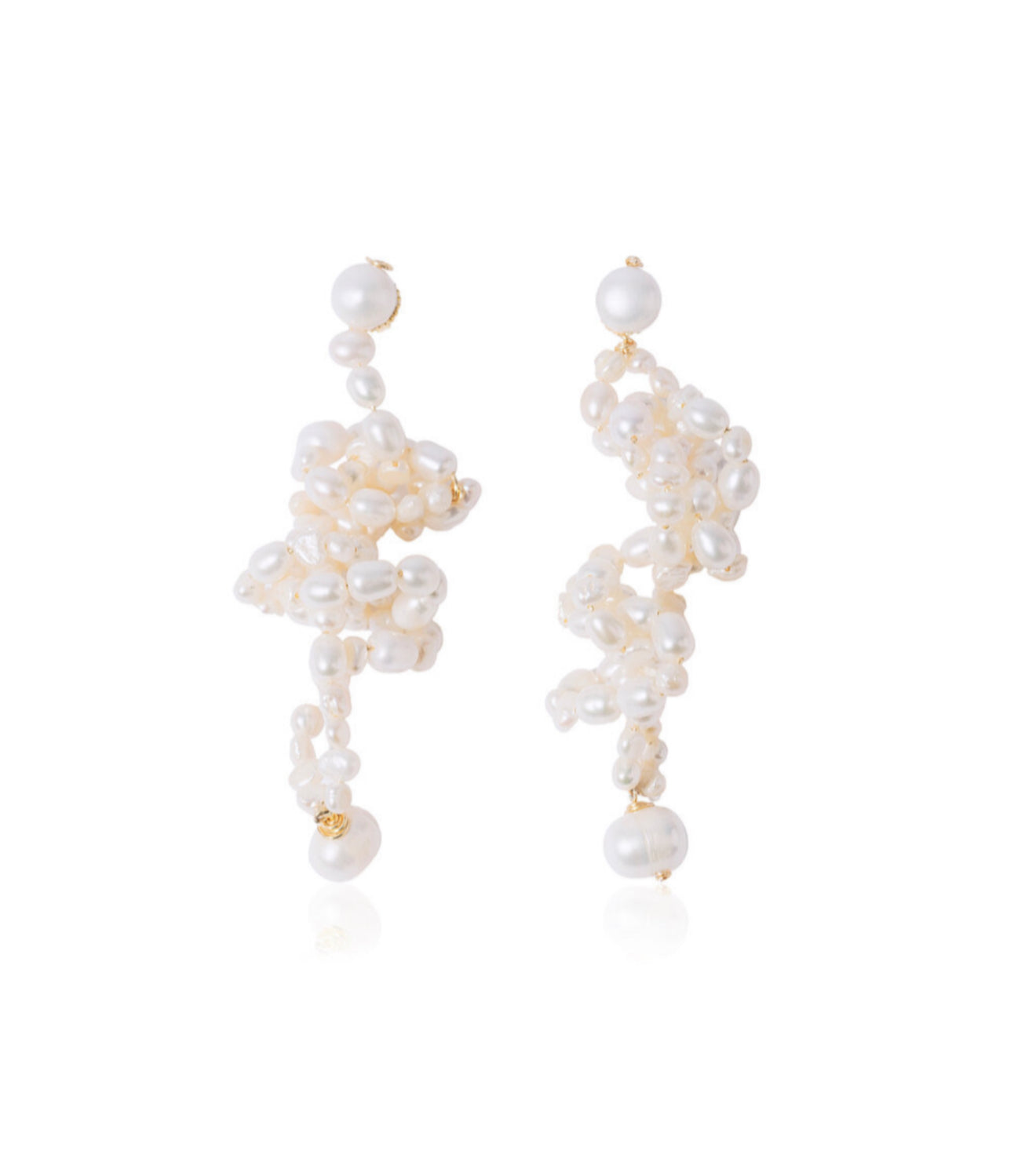 Pearl Octopuss.y White Lotus Pearl Earrings