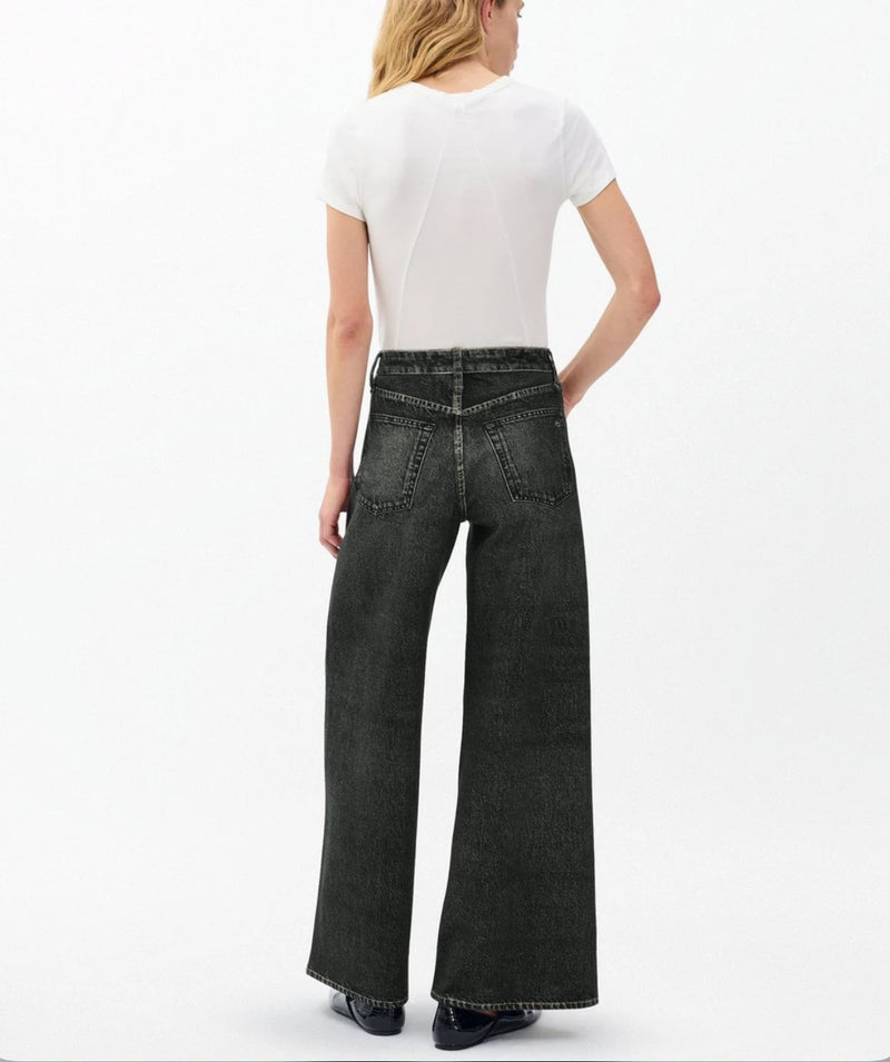 rag & bone Miramar Sofie Wide-Leg Pants - Washed Black
