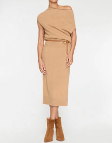Brochu Walker The Lori Sleeveless Cashmere Dress - Camel Melange