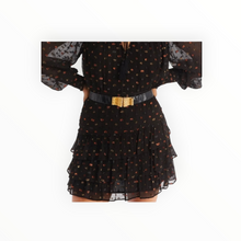 Allison New York Ariana Mini Skirt - Black Metallic