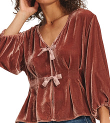 Velvet by Graham & Spencer Elida Top - Rosegold