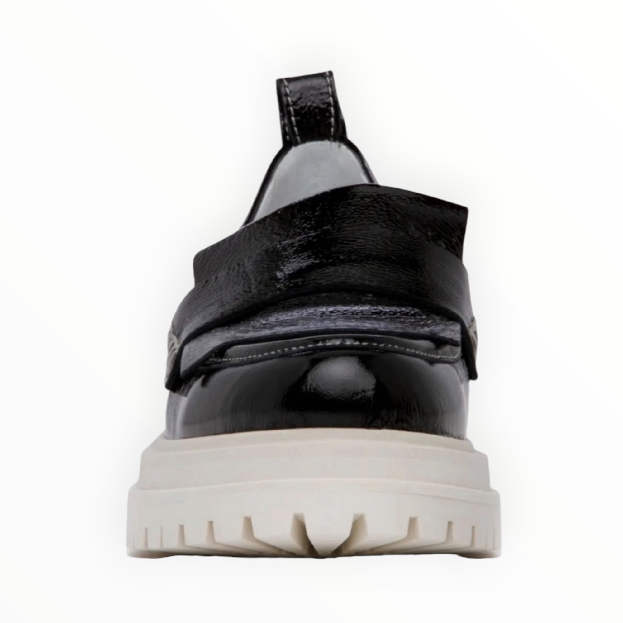 Beautiisoles Frederica Patent Leather Loafer - Black