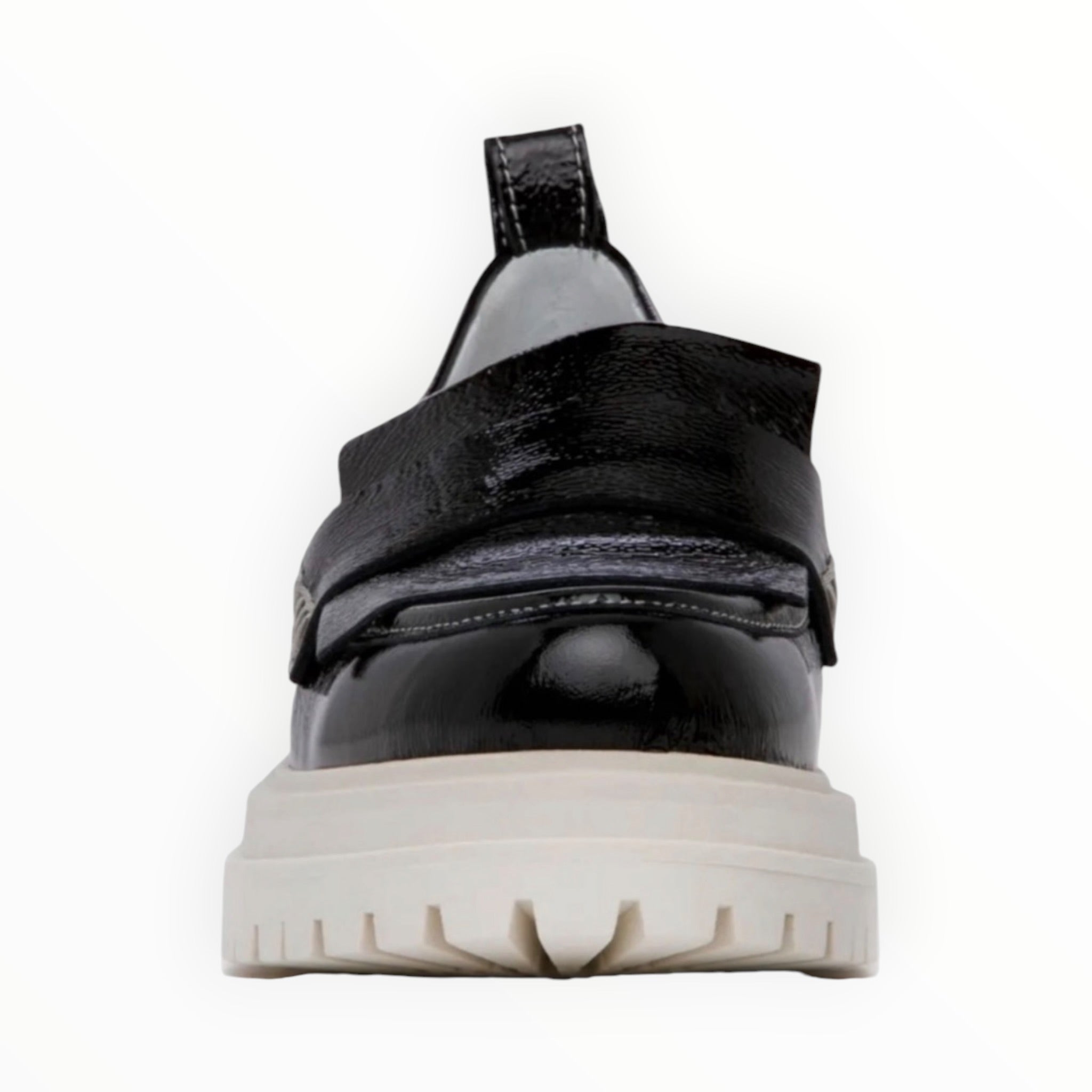 Beautiisoles Frederica Patent Leather Loafer - Black