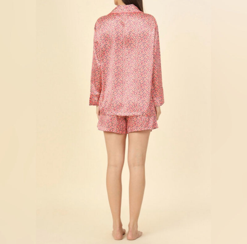 Omika PJ Short Set - Felice Poppy