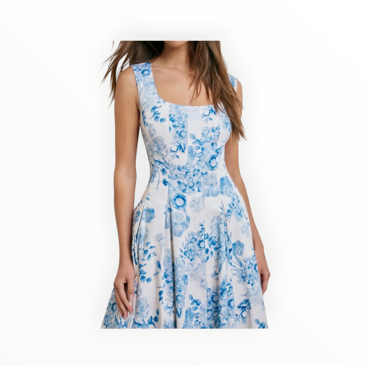 Favorite Daughter The Muse Dress - Blue/White Floral