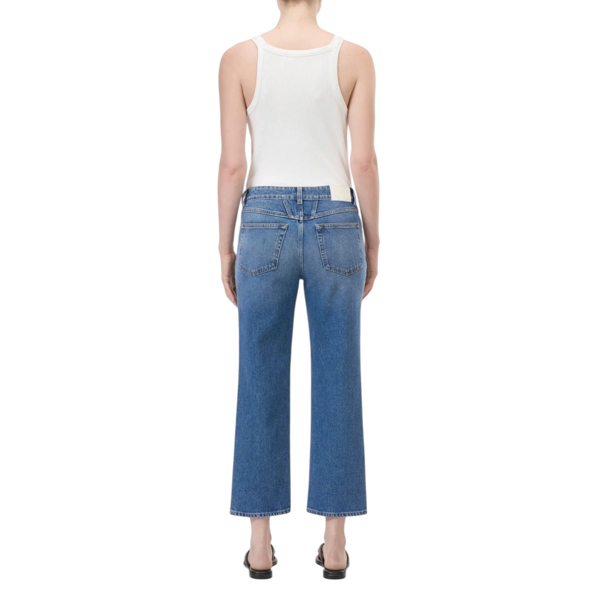 Closed Milo Straight - Mid Blue