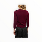 GANNI Argyle Print Cardigan - Tawny Port