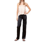 Avenue Montaigne Eclipse Satin Pant - Black