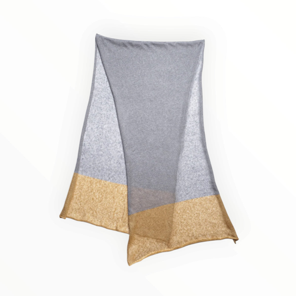 ITO KNITTO Dip Scarf - Steel/Almond