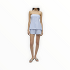 SIMKHAI Vivvy Bustier Top - Blue Hydrangea Stripe