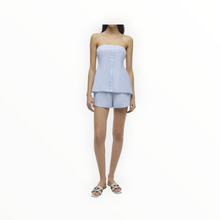 SIMKHAI Vivvy Bustier Top - Blue Hydrangea Stripe