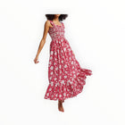 MILLE Garden Dress - Red Zinnia