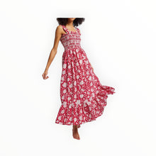 MILLE Garden Dress - Red Zinnia
