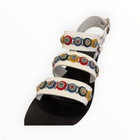 Nanni Milano Studded Sandal -White Multi