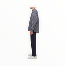 SIMKHAI Khailed Oversized Shirt - Navy Stripe
