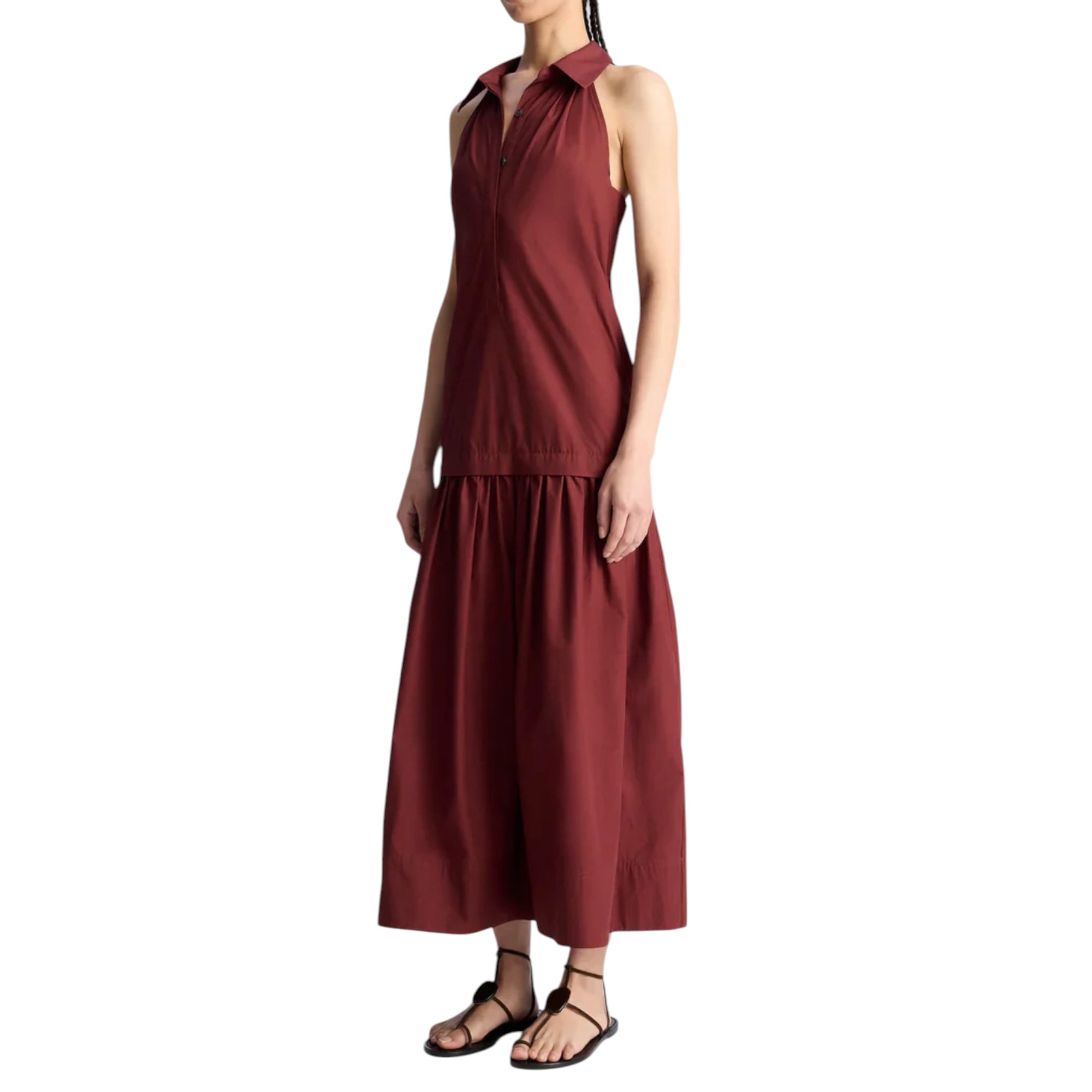 A.L.C. Vera Dress - Dark Bosco