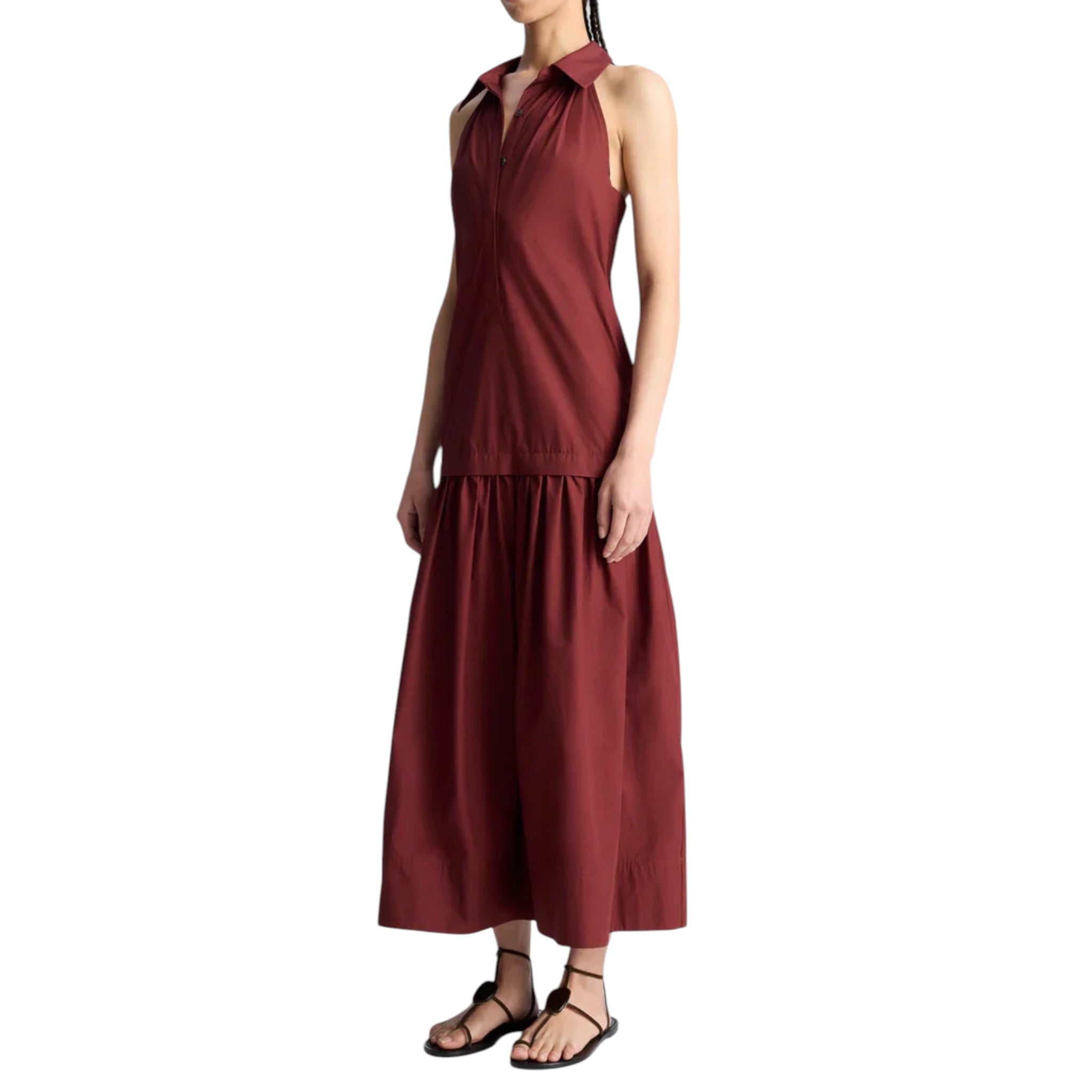 A.L.C. Vera Dress - Dark Bosco