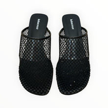 Lola Cruz Ruby Low Heel Mule - Black