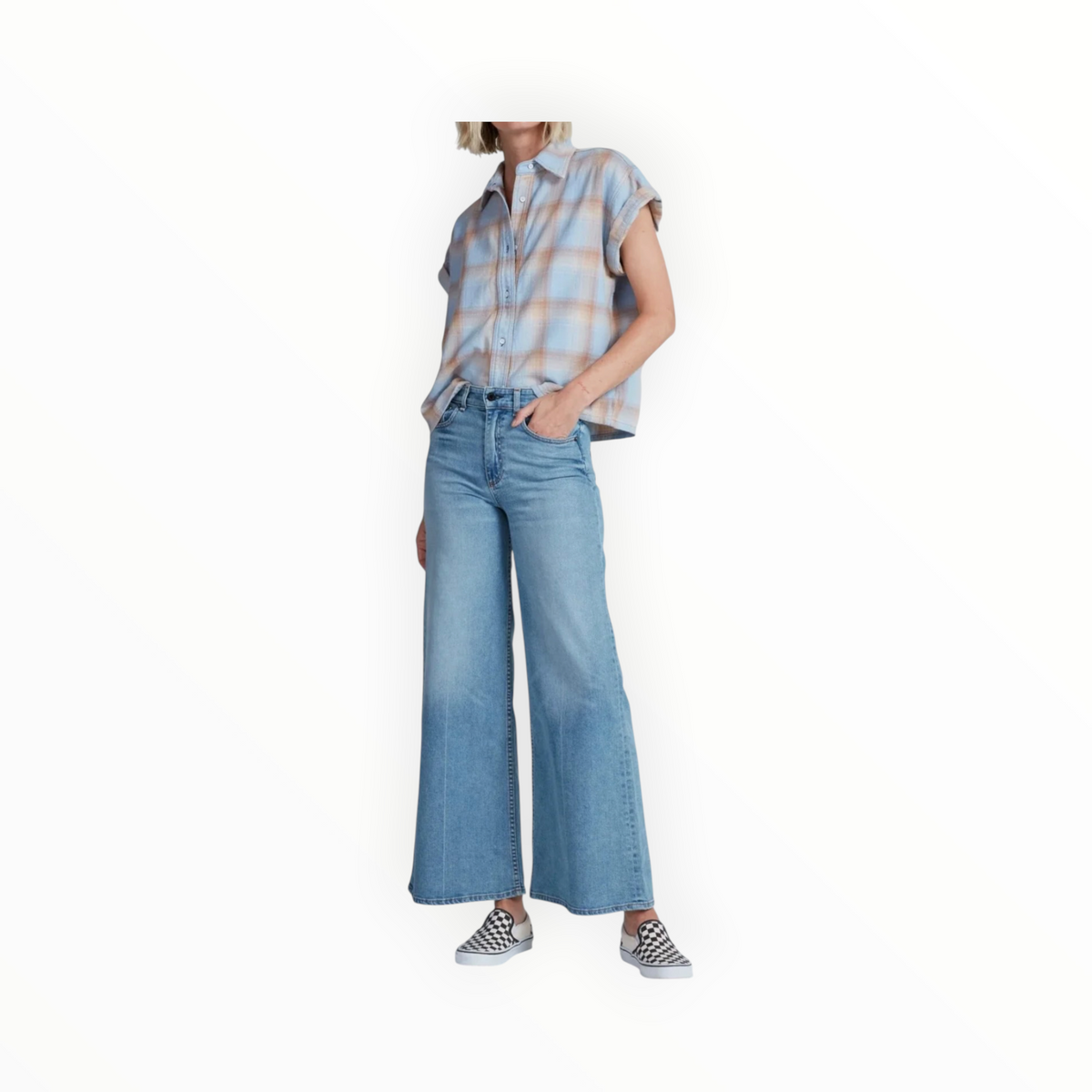 ASKK NY Virginia Shirt - Blue Plaid