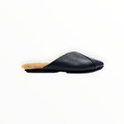 Yosi Samra Valentina Leather Slipper Mule - Black
