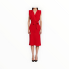 Amanda Uprichard Lamarca Dress - Scarlet