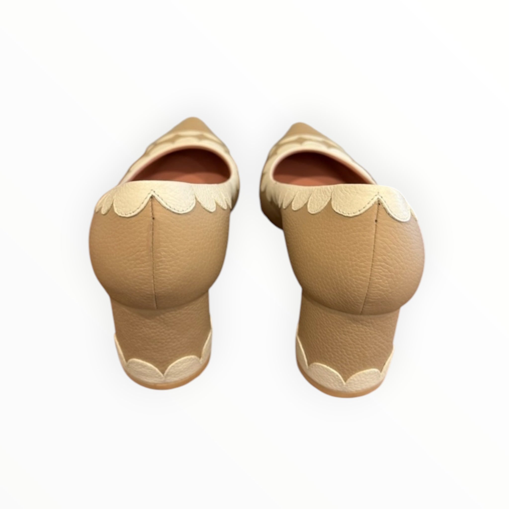 BUTRICH Melanie Midi Pump - Sand/Off-White
