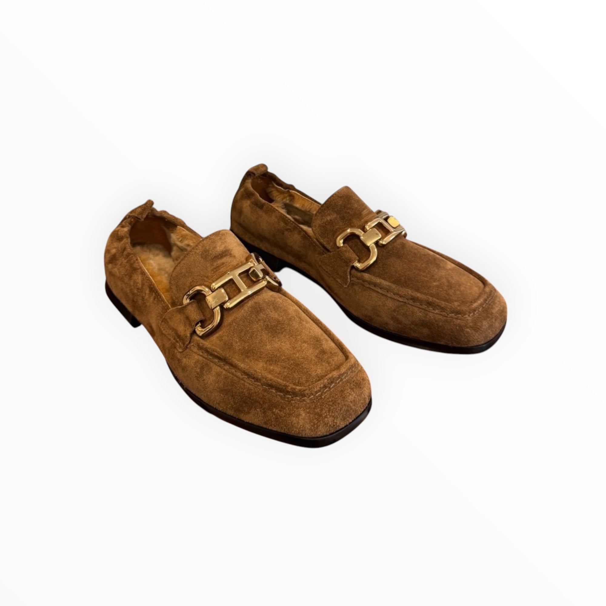 HOMERS Lena Shearling Loafer - Brown