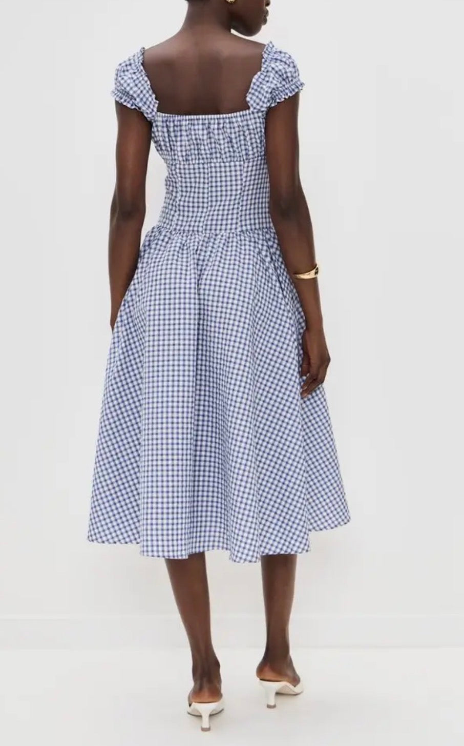 Amanda Uprichard Linella Dress - Blue/White