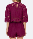 Sea New York Lula Embroidery Shorts - Jam