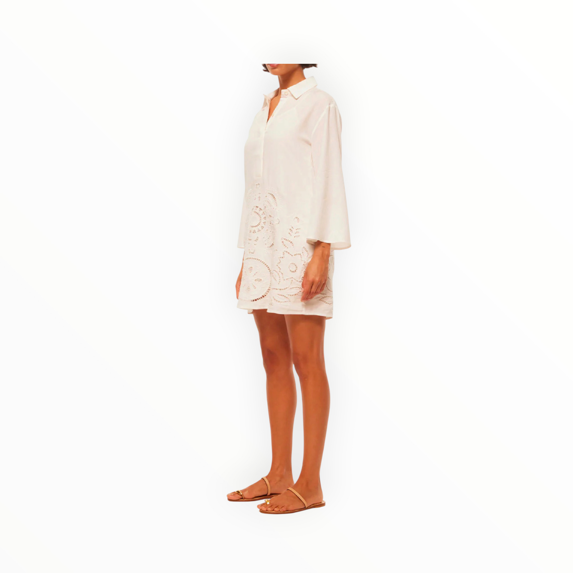 MISA Matias Dress - White