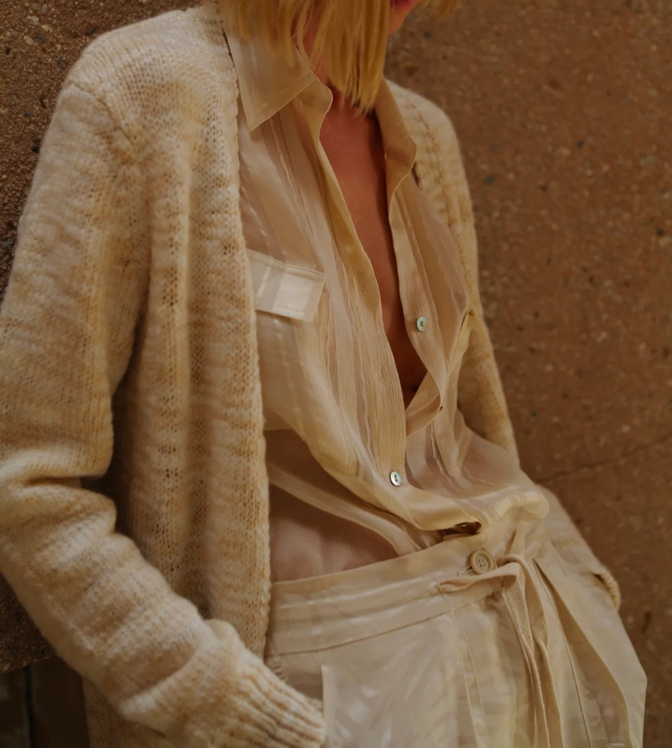 Le Superbe Ribbon Stripe Shirt - Cream